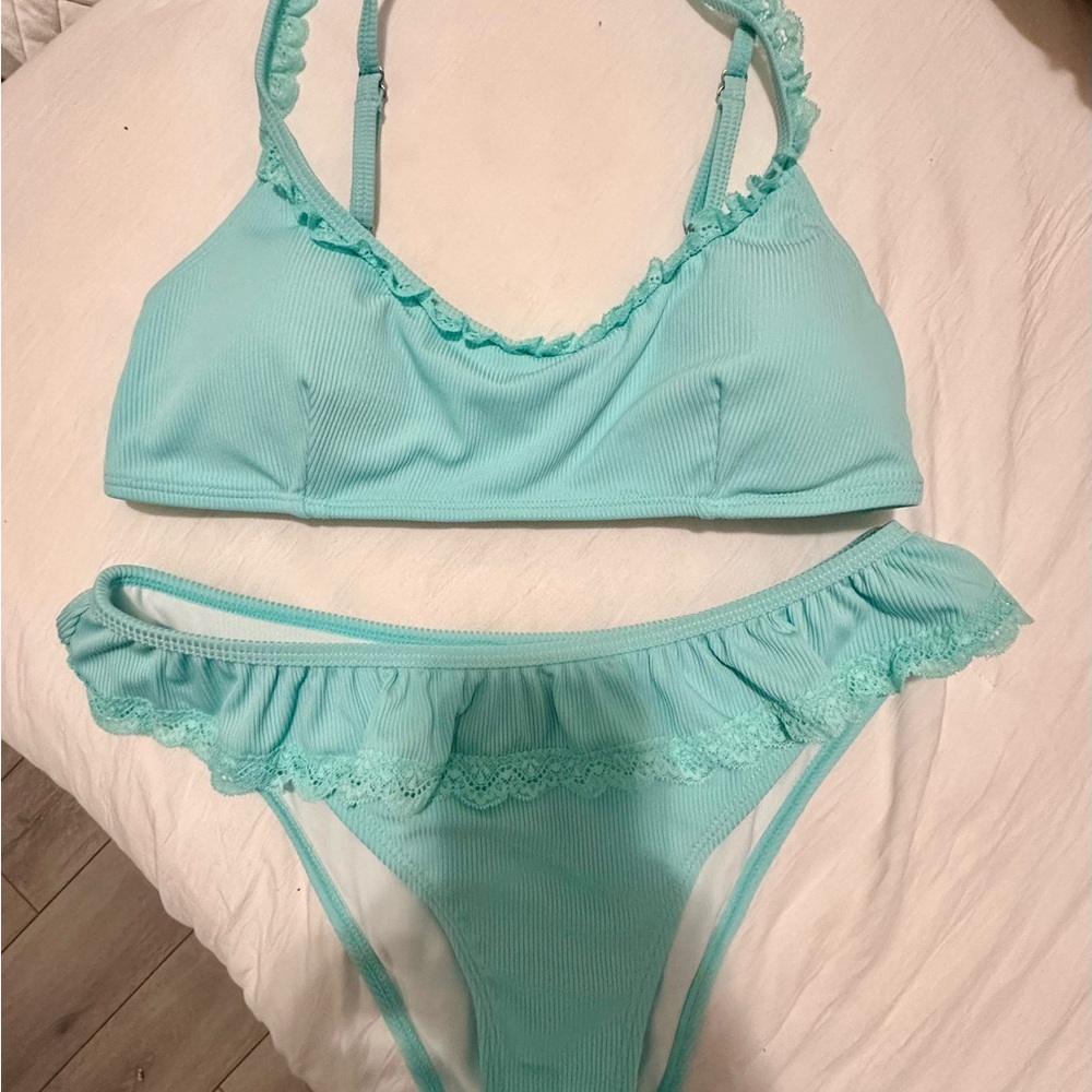Target Mint Ruffle Bikini Set